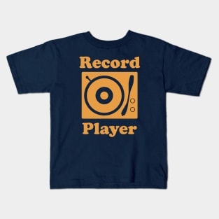 Record Player Kids T-Shirt